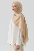 Floral Jakar Naturel Şal - Bej TUGBA