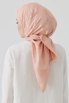 Floral Jakar Nida Naturel Eşarp - Somon TUGBA