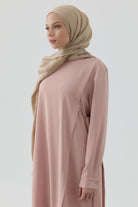 Floş Pamuk Naturel Şal - Vizon TUGBA