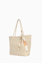 Fular Detaylı Omuz Çantası - Krem TUGBA