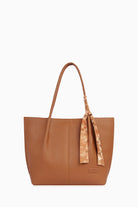 Fular Detaylı Omuz Çantası - Taba TUGBA