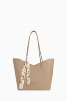 Fular Detaylı Çanta - Vizon TUGBA