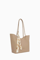 Fular Detaylı Çanta - Vizon TUGBA