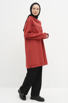 Garnili Örme Takım - Kiremit - Siyah TUGBA