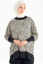 Garnili Ribana Detaylı Bluz - Siyah TUGBA