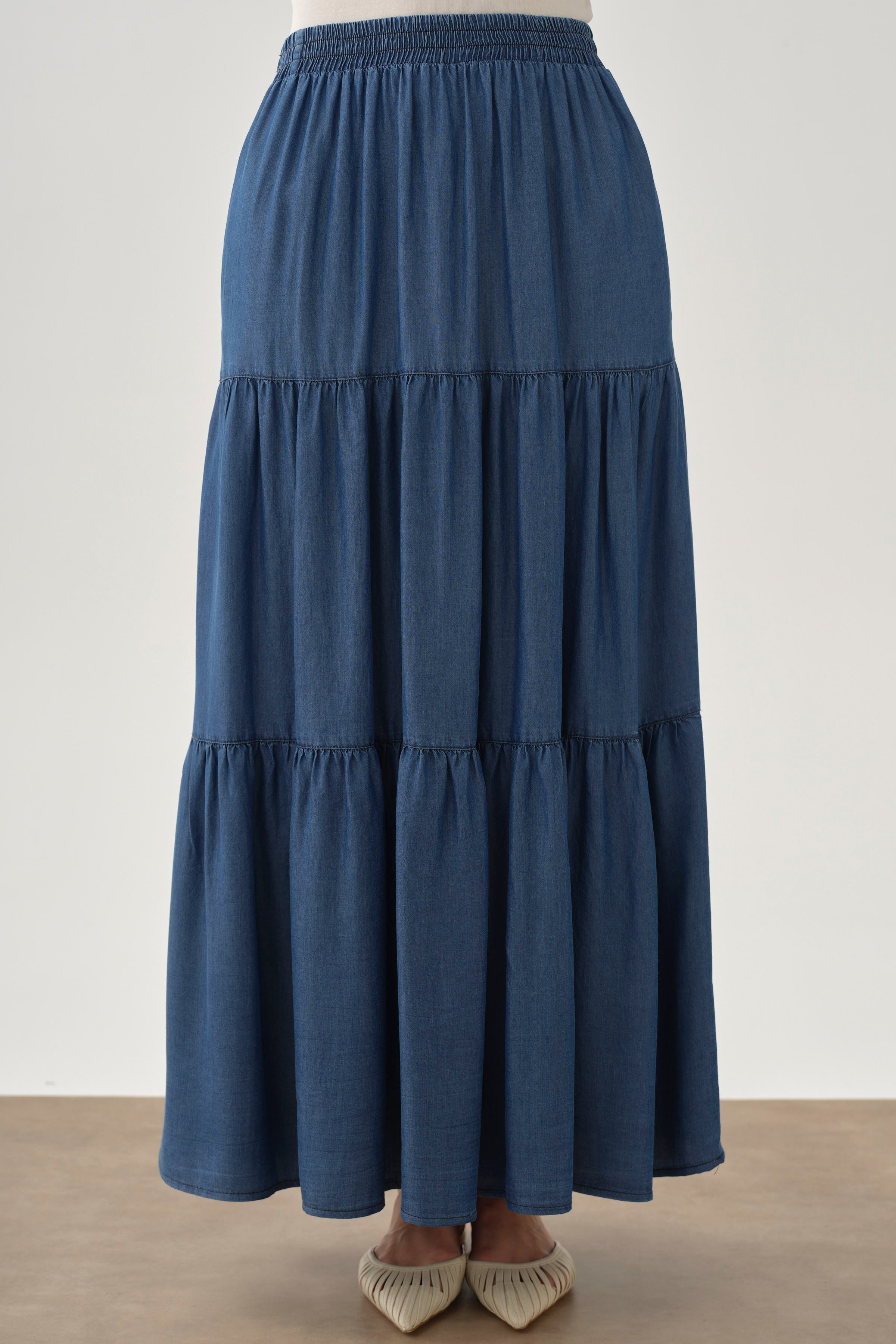 Gypsy Skirt with Hidden Pocket - Indigo – TUĞBA