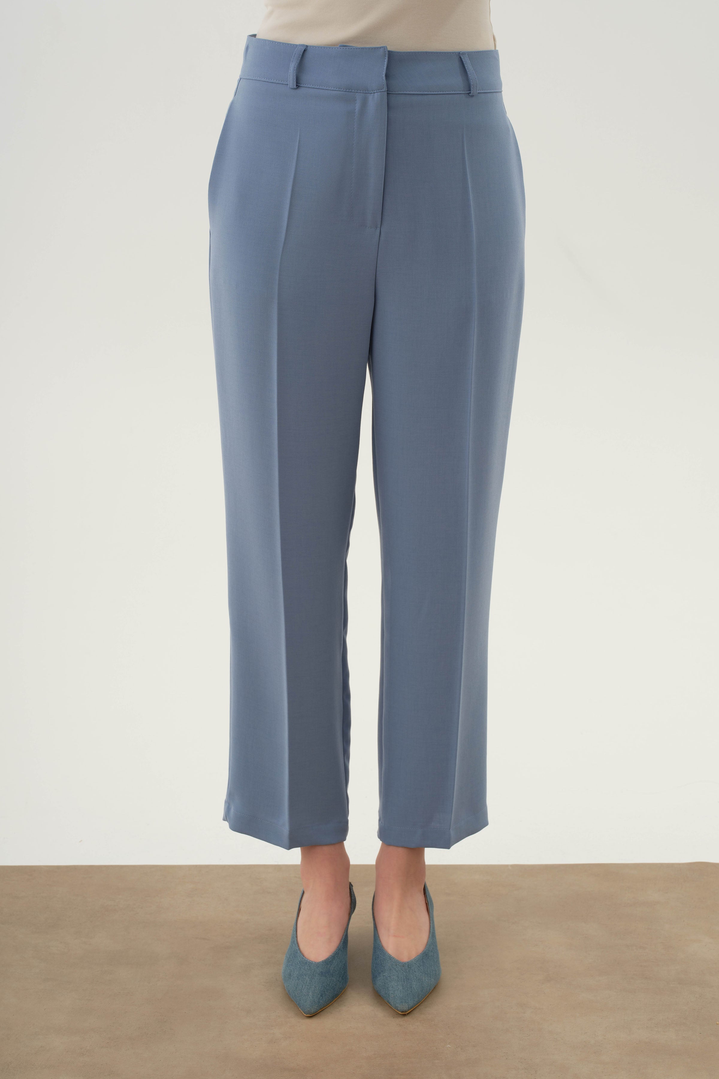 Gizli Cepli Pantolon - Açık Mavi TUGBA