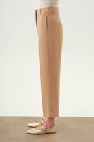 Gizli Cepli Pantolon - Bej TUGBA