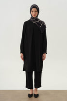 Gizli Cepli Pantolon - Siyah TUGBA