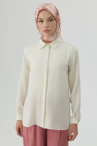 Gizli Patlı Gömlek - Ekru TUGBA
