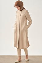 Gizli Patlı Robalı Kap - Bej TUGBA