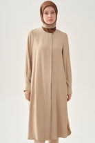 Gizli Patlı Robalı Kap - Bej TUGBA