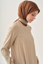 Gizli Patlı Robalı Kap - Bej TUGBA