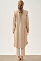 Gizli Patlı Robalı Kap - Bej TUGBA