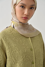 Grogren Biyeli Kapitone Crop Ceket - Olive TUGBA