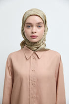 Gülşah %100 Twill İpek Eşarp - Açık Yeşil TUĞBA