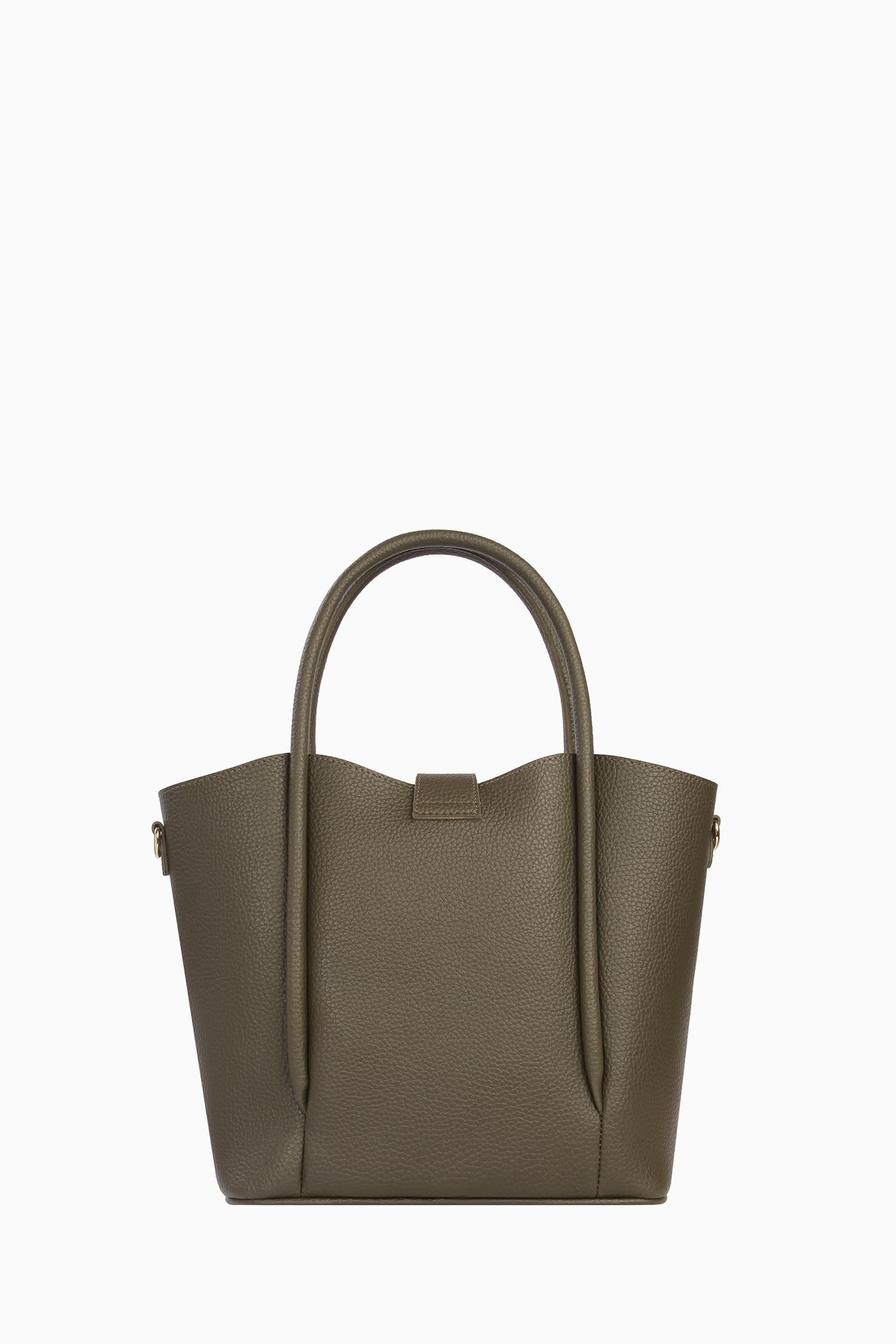 İkili Şerit Detaylı Çanta - Haki TUGBA