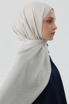 Halka Desen Janjan Jakar Şal - Gri TUGBA