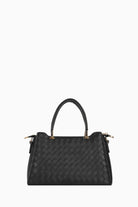 Hasır Desen Çanta - Siyah TUGBA