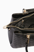 Hasır Desen Çanta - Siyah TUGBA