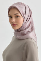 Belva Twill İpek Eşarp - Lila TUGBA