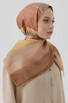 Ilgın Twill İpek Eşarp - Kiremit TUGBA