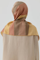 Ilgın Twill İpek Eşarp - Kiremit TUGBA