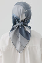 Ilgın Twill İpek Eşarp - Lacivert TUGBA