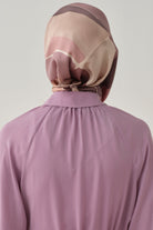 Ilgın Twill İpek Eşarp - Lila TUGBA