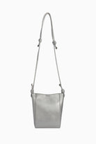 İnce Askılı Ortası Dikişli Çanta - Gri TUGBA