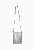 İnce Askılı Ortası Dikişli Çanta - Gri TUGBA