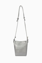 İnce Askılı Ortası Dikişli Çanta - Gri TUGBA
