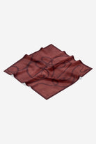 İnhina Twill İpek Eşarp - Bordo TUGBA