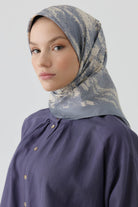 İzel Twill İpek Eşarp - Bulut TUGBA