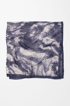 İzel Twill İpek Eşarp - Lacivert TUGBA