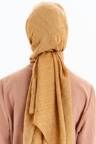 Çizik Desen Viskon Şal - Camel TUGBA