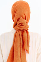 Balıksırtı Desen Viskon Şal - Taba TUGBA