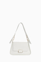 Kapağı Desenli Çanta - Beyaz TUGBA