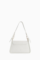 Kapağı Desenli Çanta - Beyaz TUGBA