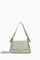 Kapağı Desenli Çanta - Su Yeşili TUGBA