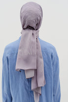 Karışık Desenli Floş Şal - Gri TUGBA