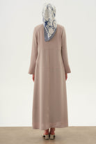 Kesik Detaylı Ferace - Taş TUGBA