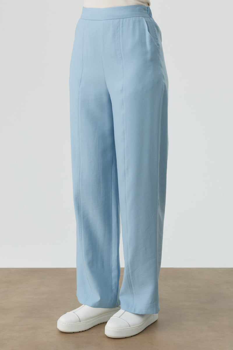 Kesik Detaylı Pantolon - Aqua TUGBA