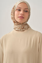 Kesik Detaylı Ribanalı Tunik - Bej TUGBA