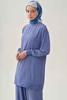 Kesik Detaylı Ribanalı Tunik - Havacı TUGBA