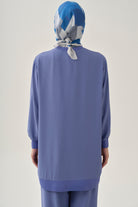 Kesik Detaylı Ribanalı Tunik - Havacı TUGBA