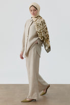 Keten Pantolon - Bej TUGBA