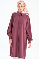 Kolları Pile Detaylı Tunik - Gül Kurusu TUGBA