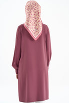 Kolları Pile Detaylı Tunik - Gül Kurusu TUGBA