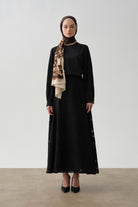 Kolları Pliseli Bluz - Siyah TUGBA